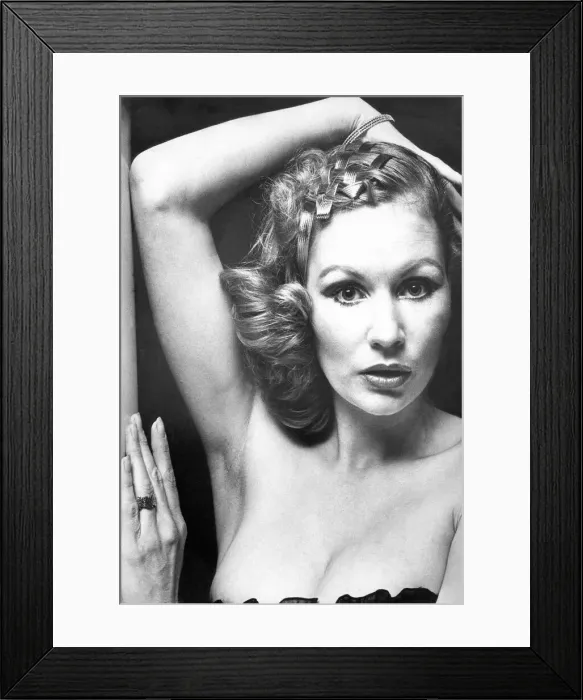 Framed Print : This model has coloured ribbons weaved through her hair in October 1978 Framed Print : This model has coloured ribbons weaved through her hair in October 1978