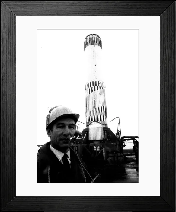 Framed Print : The Blue Streak F11 is tested at the Spadeadam rocket site beside Gilsland Framed Print : The Blue Streak F11 is tested at the Spadeadam rocket site beside Gilsland