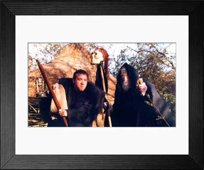 Framed Print : Actors Ian Douglas, left, and Gary Cordingley, who will thrill their audience at a camp Framed Print : Actors Ian Douglas, left, and Gary Cordingley, who will thrill their audience at a camp