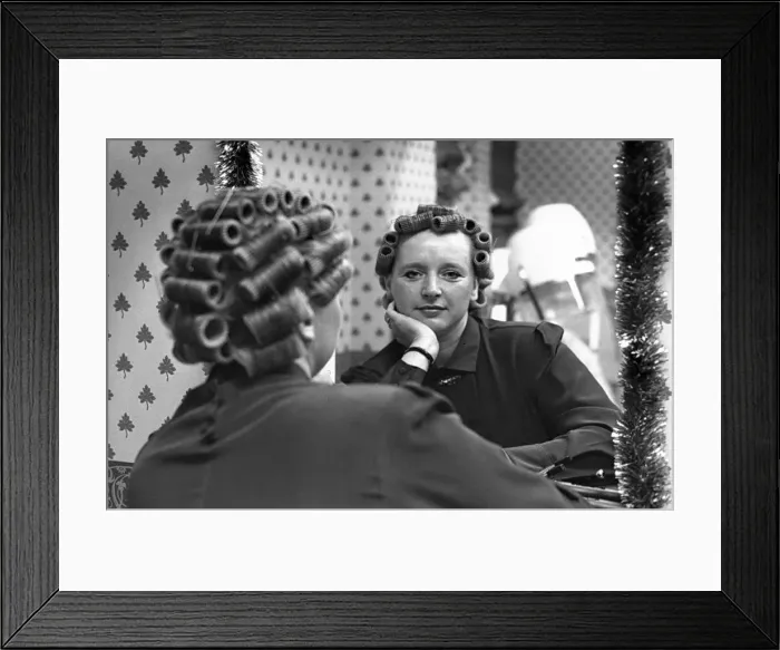 Framed Print : A trip to the hairdressers can give you a fantastic lift or leave you sobbing into your Framed Print : A trip to the hairdressers can give you a fantastic lift or leave you sobbing into your