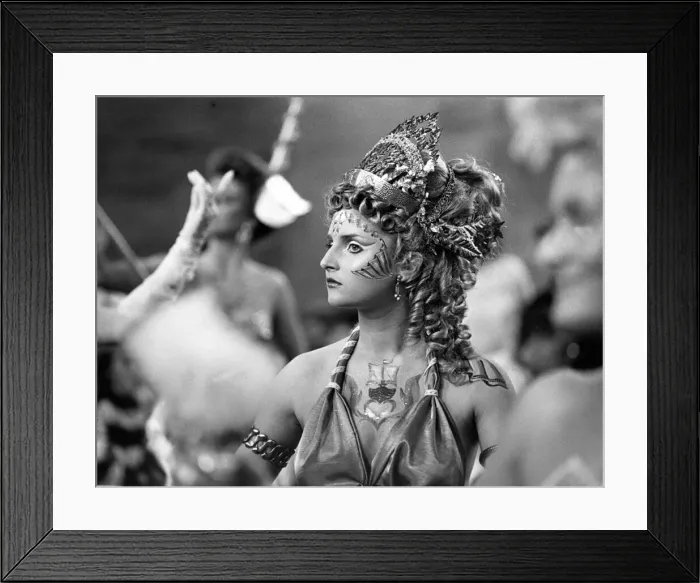 Framed Print : One of the contestants in a hair and beauty competition in Newcastle in April 1988 Framed Print : One of the contestants in a hair and beauty competition in Newcastle in April 1988