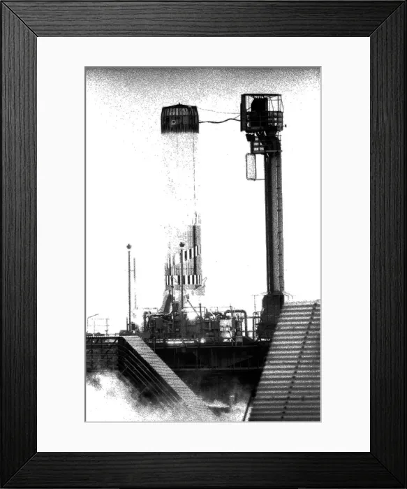 Framed Print : The Blue Streak F11 is tested at the Spadeadam rocket site beside Gilsland