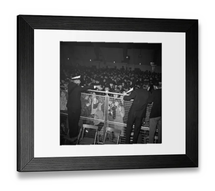 Framed Print : Beatles fans at Wimbledon Palais. 14th December 1963