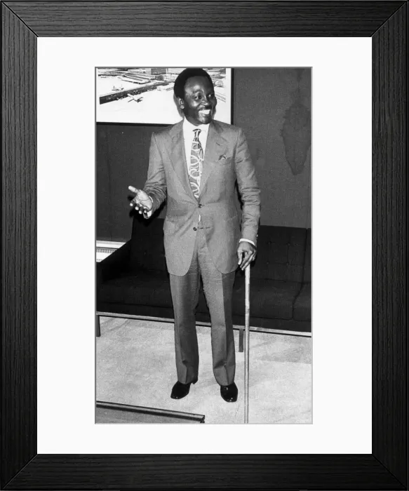 Framed Print : General Yakuba Jack Gowon recently deposed president of Nigeria seen here Framed Print : General Yakuba Jack Gowon recently deposed president of Nigeria seen here