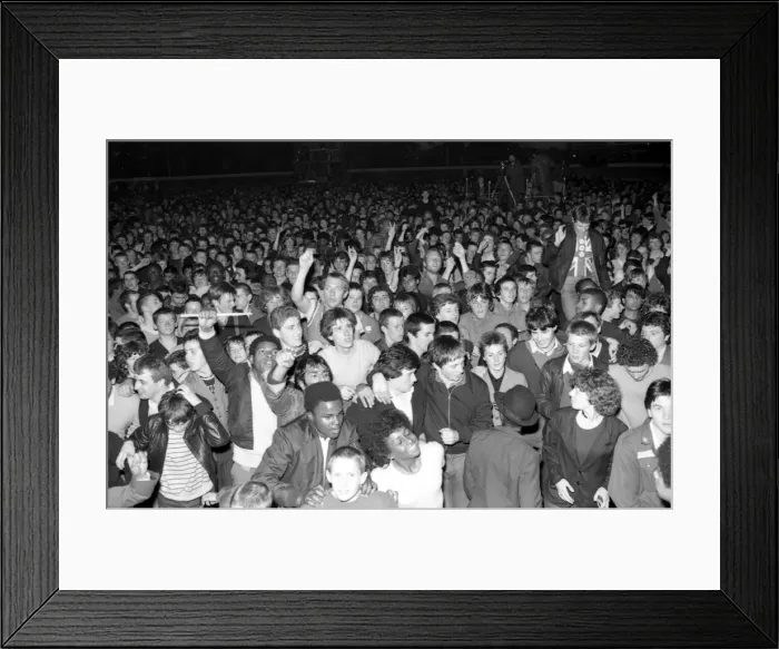 Framed Print : Hazel O Connor and The Specials performed on stage at the outdoor concert in aid of Framed Print : Hazel O Connor and The Specials performed on stage at the outdoor concert in aid of