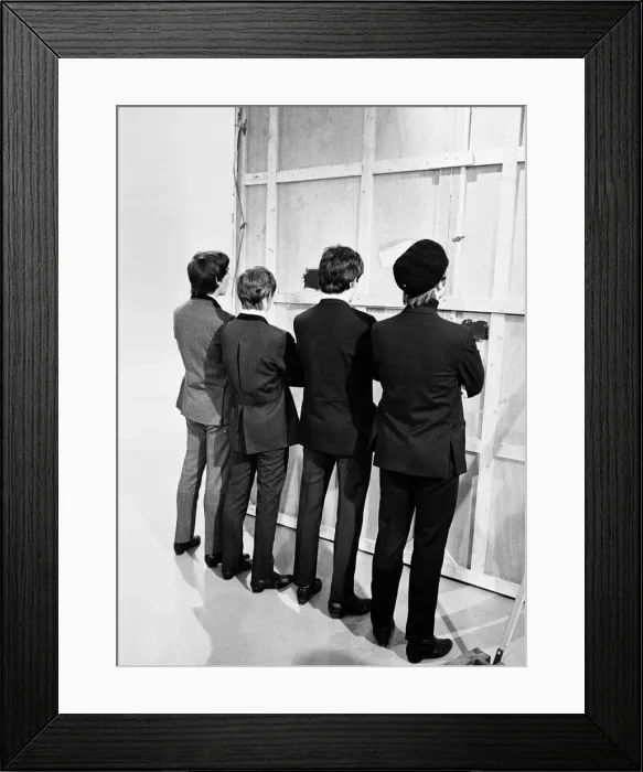 Framed Print : The Beatles backstage at The Daily Mirror Golden Ball. 19th February 1965