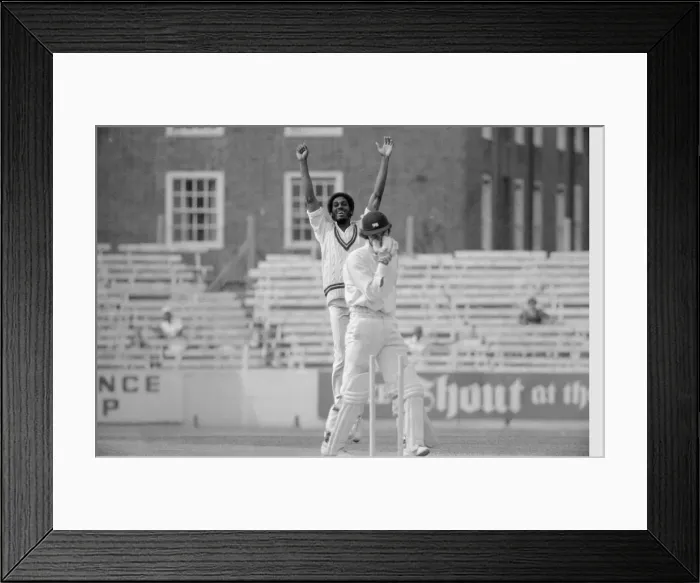 Framed Print : England v West Indies at Kennington Oval, London, Aug 12-17, 1976 The Wisden Trophy Framed Print : England v West Indies at Kennington Oval, London, Aug 12-17, 1976 The Wisden Trophy