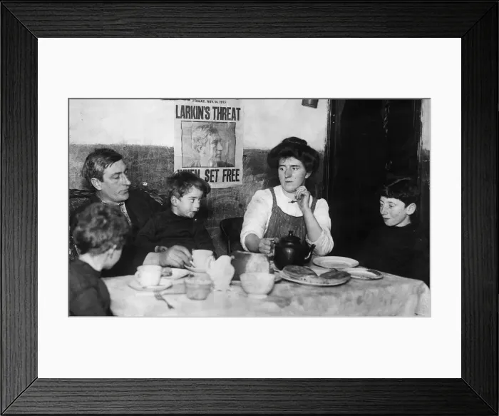 Framed Print : Irish trade Union leader and social activist James Larkin pictured in his office