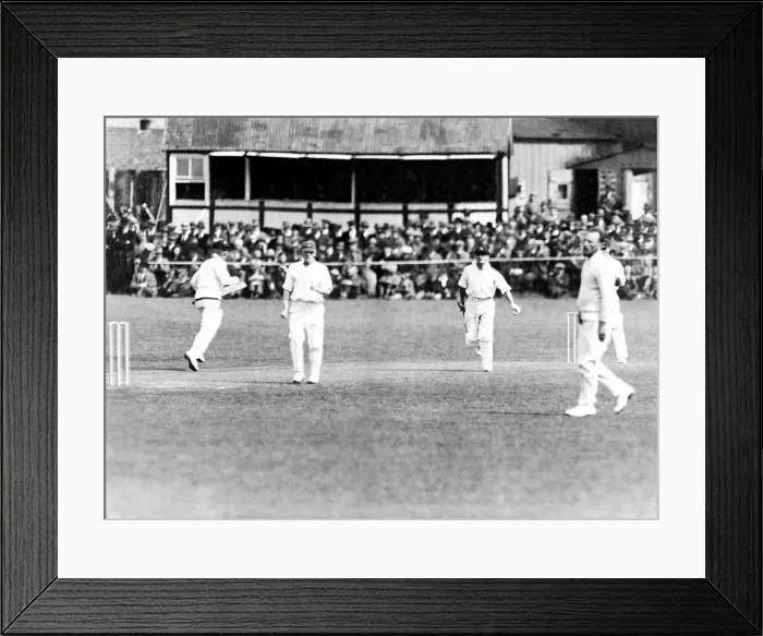 Framed Print : Australia in England, 1930 Worcestershire v Australians County Ground