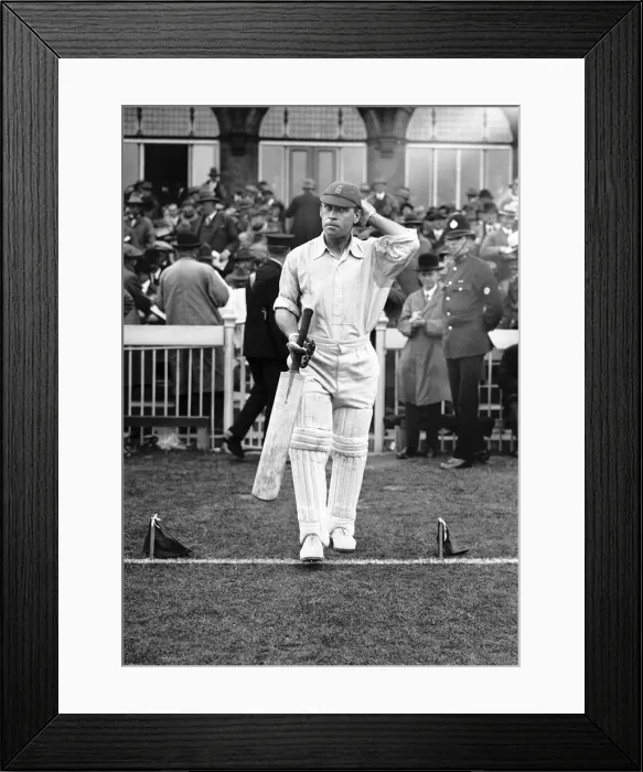 Framed Print : The Ashes 1926 - 4th Test at Old Trafford, Manchester. England v Australia