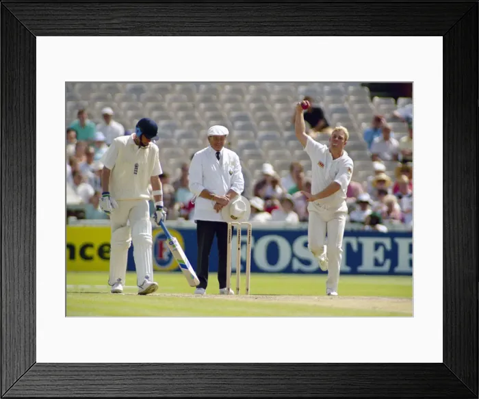 Framed Print : Ashes 1st Test: England v Australia at Old Trafford, Manchester