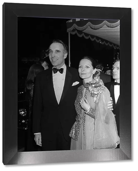 Christopher Lee & wife Gitte Lee arrive for the Royal Premiere of the Three Musketeers at