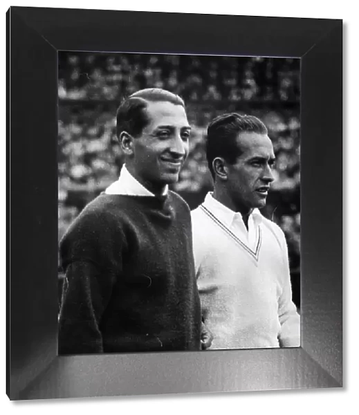 Rene Lacoste (left) and Henri Cochet, two of the Four Musketeers