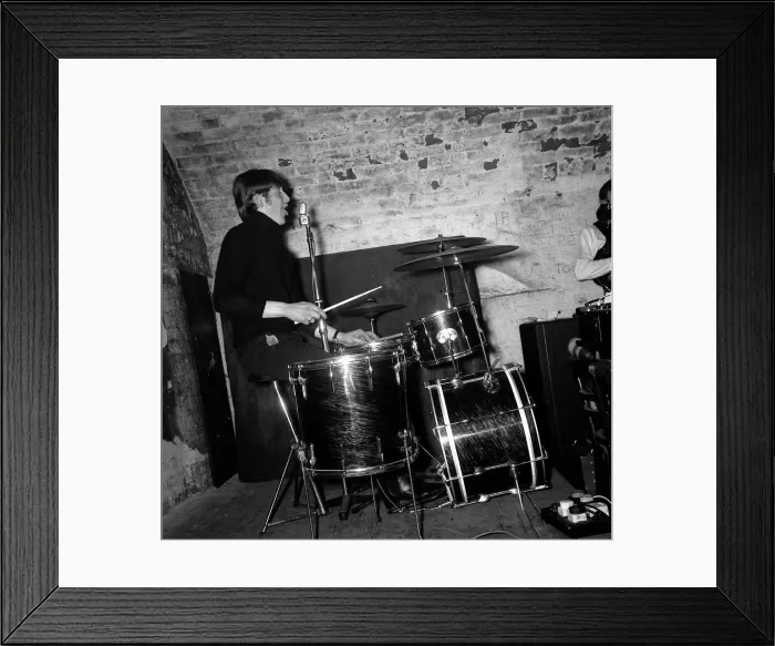 Framed Print : Liverpool Feature, The drummer of The Kinsleys Dave Preston at the Cavern Club Framed Print : Liverpool Feature, The drummer of The Kinsleys Dave Preston at the Cavern Club