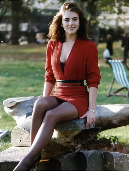Elizabeth Hurley actress and model. August 1989 Liz