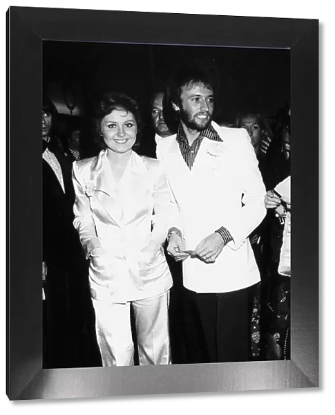 The Bee Gees pop group 1972 Maurice Gibb and singer wife Lulu