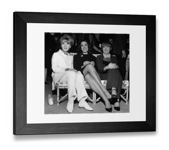 Framed Print : Cilla Black pop singer entertainer (R) with Julia Foster (L Framed Print : Cilla Black pop singer entertainer (R) with Julia Foster (L