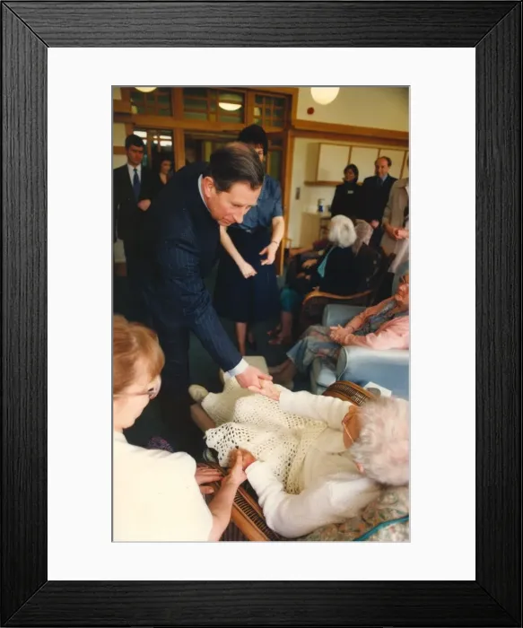 Framed Print : Prince Charles, The Prince of Wales during his visit to the North East 2 April 1996 -