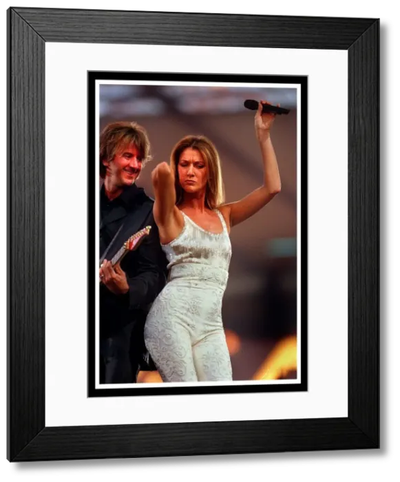 Framed Print : Celine Dion concert at Murrayfield Stadium Edinburgh Framed Print : Celine Dion concert at Murrayfield Stadium Edinburgh