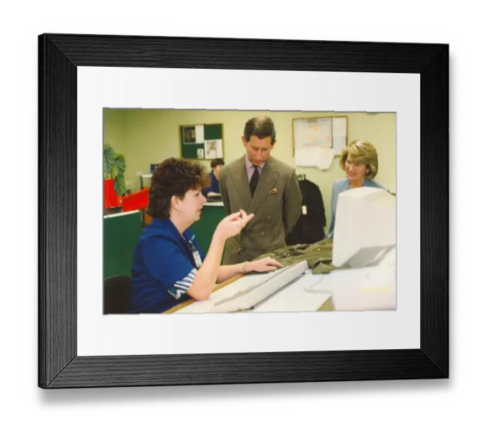 Framed Print : Prince Charles, The Prince of Wales during his visit to the North East 9 December 1994