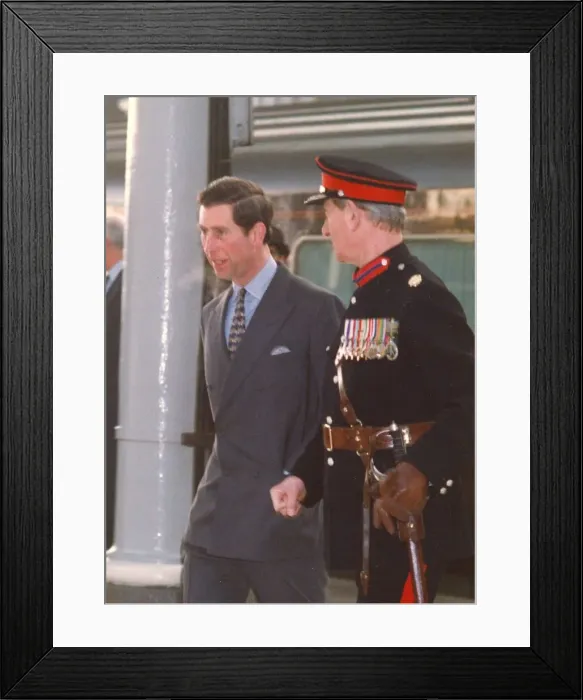 Framed Print : Prince Charles, The Prince of Wales during his visit to the North East 31 January 1992