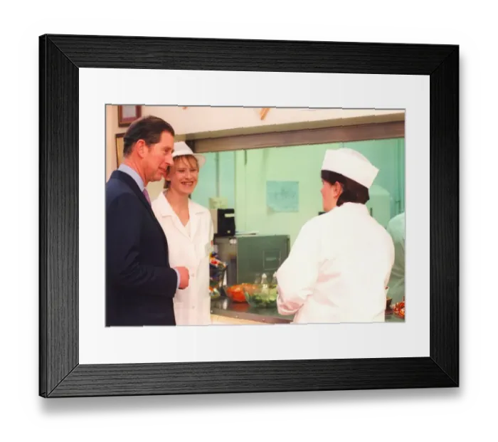Framed Print : Prince Charles, The Prince of Wales during his visit to the North East 24 January 1997 Framed Print : Prince Charles, The Prince of Wales during his visit to the North East 24 January 1997
