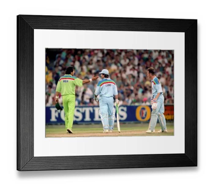 Framed Print : Cricket World Cup 1992 - Australia: Final: England v. Pakistan at Melbourne Framed Print : Cricket World Cup 1992 - Australia: Final: England v. Pakistan at Melbourne