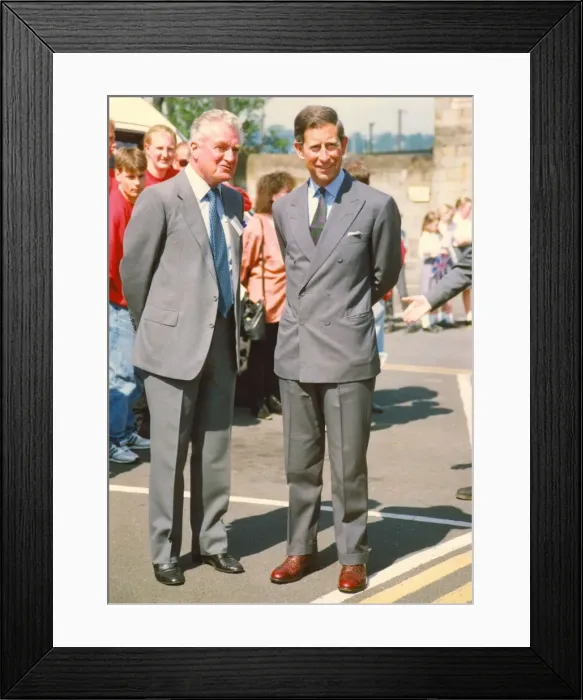 Framed Print : Prince Charles, The Prince of Wales during his visit to the North East 29 June 1993 -