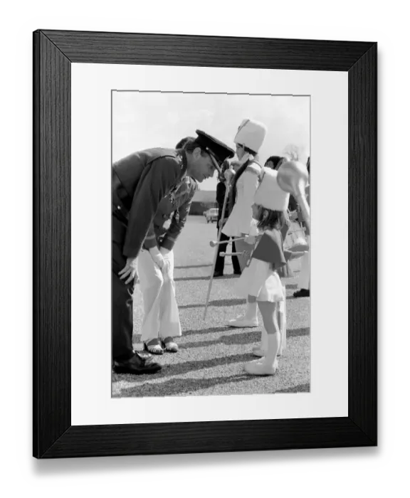 Framed Print : Children: Passing Out Parade: 4 year old Joanne Cardy from Brightlingsea, Essex