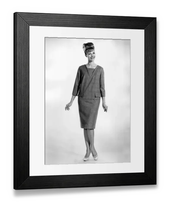 Framed Print : Reveille Fashions 1964: Jo Waring. November 1964 P006838 Framed Print : Reveille Fashions 1964: Jo Waring. November 1964 P006838