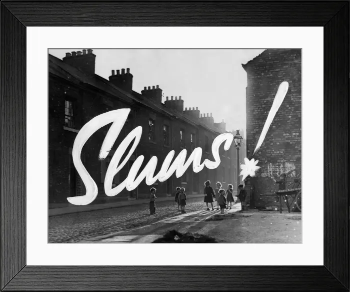 Framed Print : Derelict housing in an area of Newcastle - An adventure to Children finding anything to Framed Print : Derelict housing in an area of Newcastle - An adventure to Children finding anything to