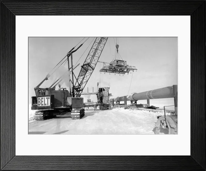Framed Print : Prudhoe Bay Alaska. April 1977 77-02128-025 Framed Print : Prudhoe Bay Alaska. April 1977 77-02128-025