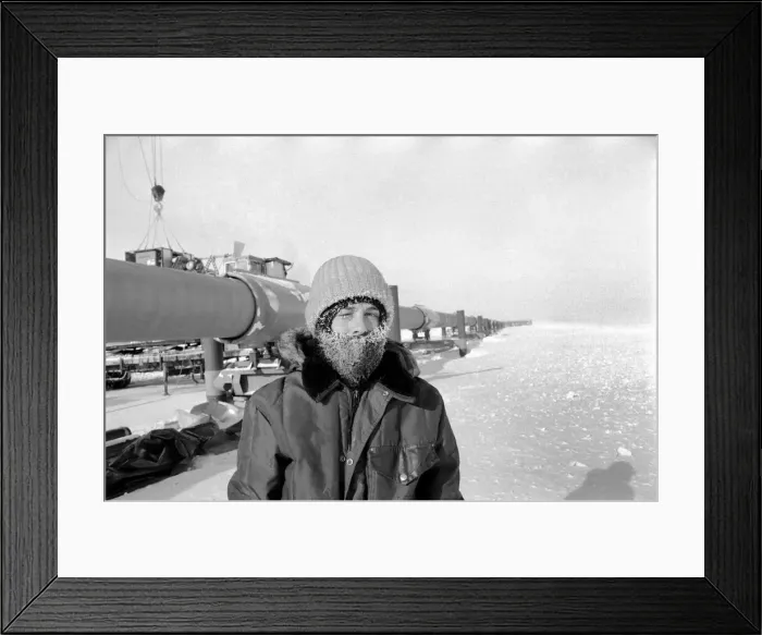 Framed Print : Prudhoe Bay Alaska. April 1977 77-02128-015