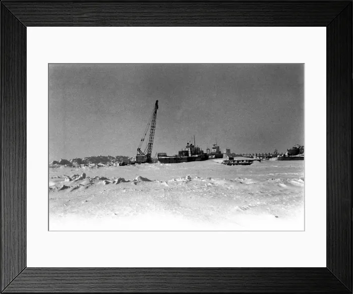 Framed Print : Prudhoe Bay Alaska. April 1977 77-02128-013