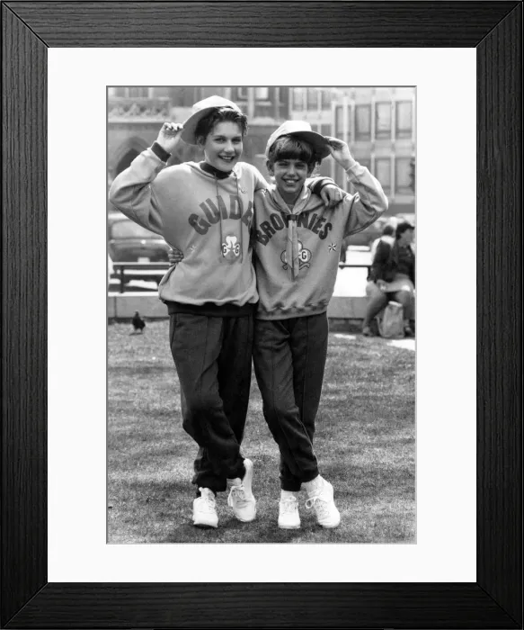 Framed Print : Gear Change. Kirstie and Joanna yesterday. April 1990 P006275