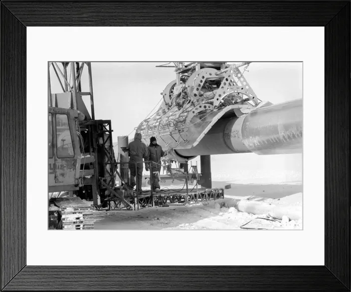 Framed Print : Prudhoe Bay Alaska. April 1977 77-02128-002 Framed Print : Prudhoe Bay Alaska. April 1977 77-02128-002