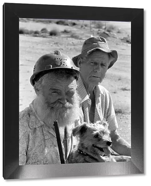 Outback: Rural: Marble Bar Western Australia: 68 year old Ken Macpherson with his dog 13