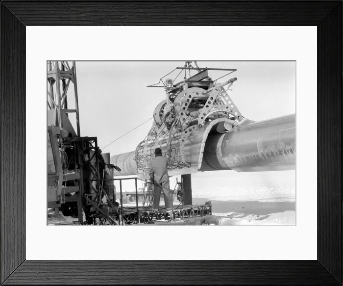 Framed Print : Prudhoe Bay Alaska. April 1977 77-02128-003 Framed Print : Prudhoe Bay Alaska. April 1977 77-02128-003