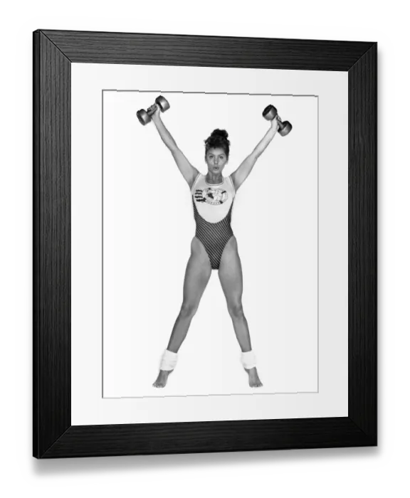 Framed Print : Arm Swings... hold weights, stand up straight, do 10 slow, big circles with arms Framed Print : Arm Swings... hold weights, stand up straight, do 10 slow, big circles with arms