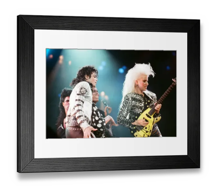 Framed Print : Michael Jackson seen here in concert at Wembley. 26th August 1988 Framed Print : Michael Jackson seen here in concert at Wembley. 26th August 1988