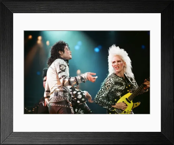 Framed Print : Michael Jackson seen here in concert at Wembley. 26th August 1988 Framed Print : Michael Jackson seen here in concert at Wembley. 26th August 1988