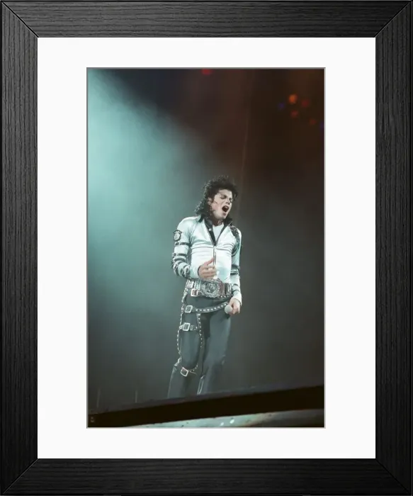Framed Print : Michael Jackson in concert at Wembley performing in front of HRH Diana Princess of Wales Framed Print : Michael Jackson in concert at Wembley performing in front of HRH Diana Princess of Wales