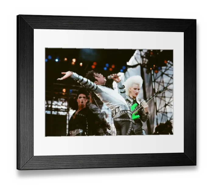 Framed Print : Michael Jackson seen here in concert at Roundhay Park. 29th July 1988 Framed Print : Michael Jackson seen here in concert at Roundhay Park. 29th July 1988