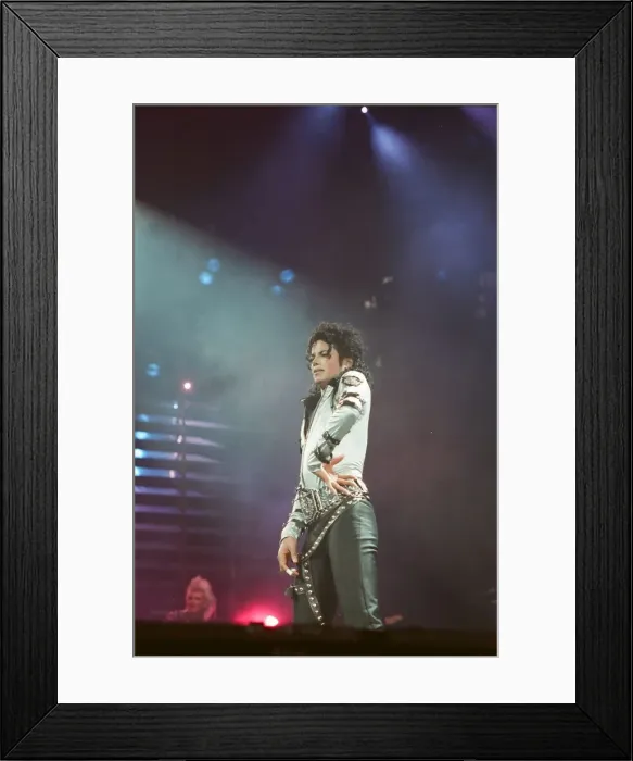 Framed Print : Michael Jackson in concert at Wembley performing in front of HRH Diana Princess of Wales Framed Print : Michael Jackson in concert at Wembley performing in front of HRH Diana Princess of Wales