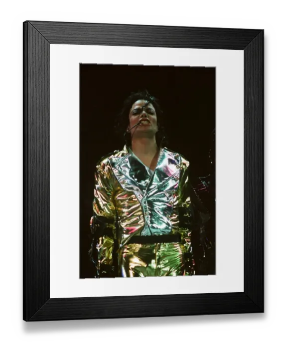 Framed Print : Michael Jackson seen here on stage in Prague. 8th September 1996 Framed Print : Michael Jackson seen here on stage in Prague. 8th September 1996