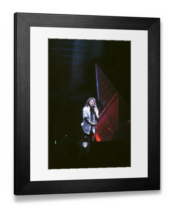 Framed Print : Michael Jackson seen here after perforiming on stage at Wembley during the Bad concert