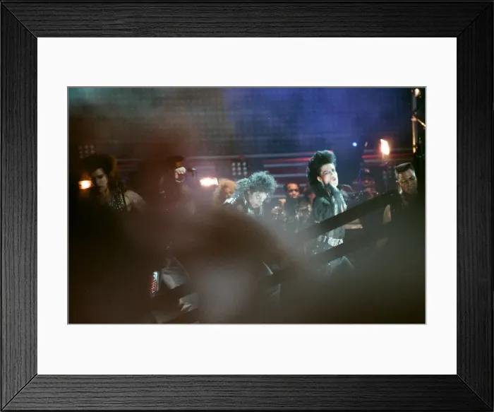 Framed Print : Michael Jackson seen here after perforiming on stage at Wembley during the Bad concert Framed Print : Michael Jackson seen here after perforiming on stage at Wembley during the Bad concert