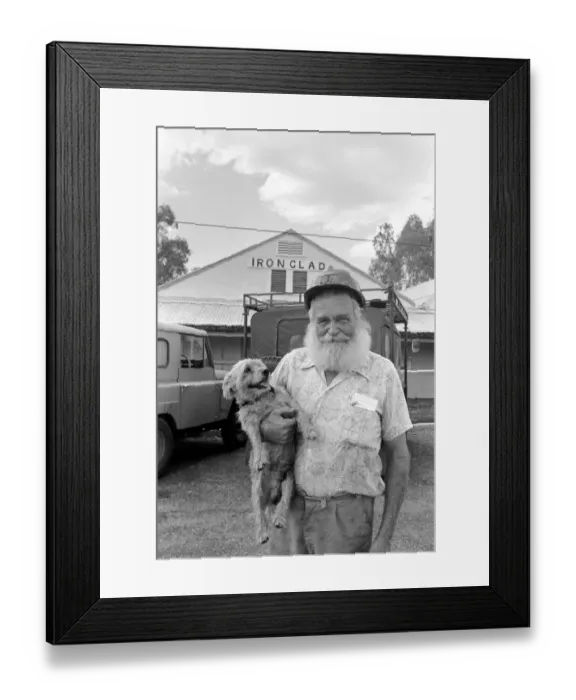 Framed Print : Outback: Rural: Marble Bar Western Australia: 68 year old Ken Macpherson with his 13 year Framed Print : Outback: Rural: Marble Bar Western Australia: 68 year old Ken Macpherson with his 13 year