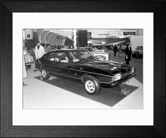 Framed Print : Ford Capri at the Geneva Motor Show. March 1975 75-01419-009 Framed Print : Ford Capri at the Geneva Motor Show. March 1975 75-01419-009