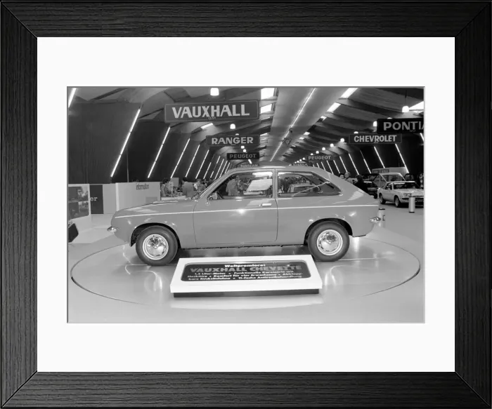 Framed Print : Vauxhall Chevette at the Geneva Motor Show. March 1975 75-01419-001